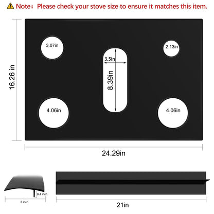Stove Cover Gas Stove Top Burner Covers Protectors for Samsung Gas Range Stove Mat Protector Reusable,Oven Liners Mat,Non-Stick Washable Keep Stove Clean Stove Guard