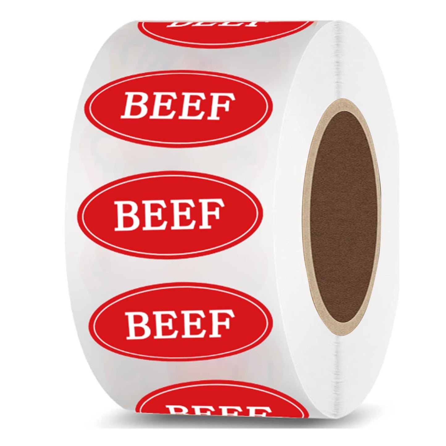 Beef Food Labeling or Butchers,Food Storage Labels,Beef Chicken Pork Meat Sticker Bundle for Meat Markets, Supermarkets,1.75 x 1 inch,500Pcs