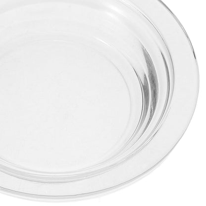 TOPPERFUN Replacement Wax Warmer Dish, 4.5in Aromatherapy Lamp Tray Wax Melt Liner Round Glass Oil Pan for Oil Melts