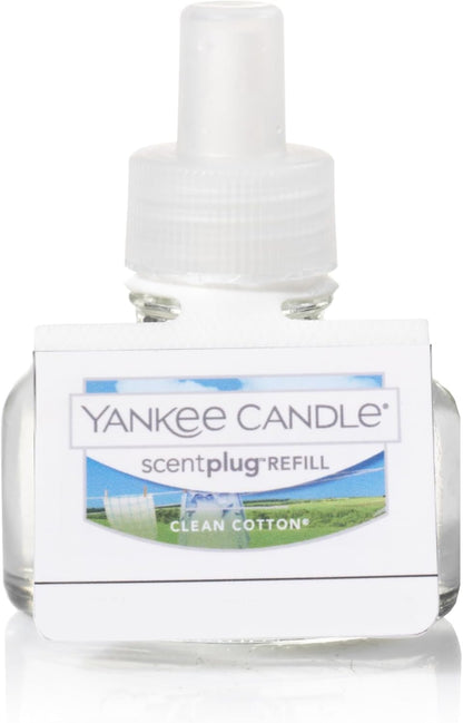 Yankee Candle ScentPlug Refill - Long Lasting Clean Cotton Scented Oil for Home Fragrance | Pack of 2
