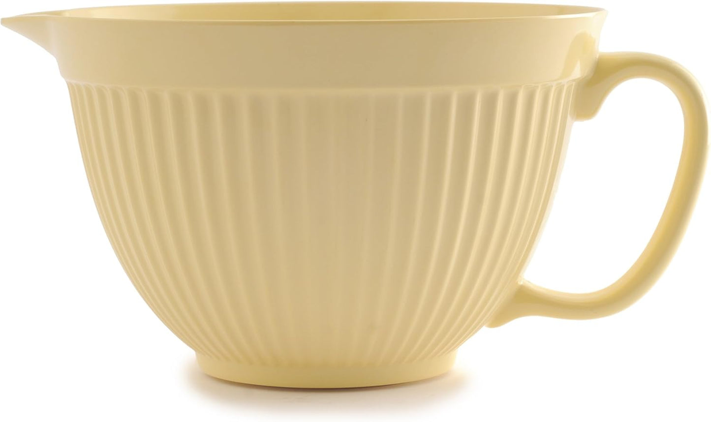 Norpro Melamine 1017 Grip-EZ Mixing Bowl, 4 Quart, Yellow, 3.8 Liters