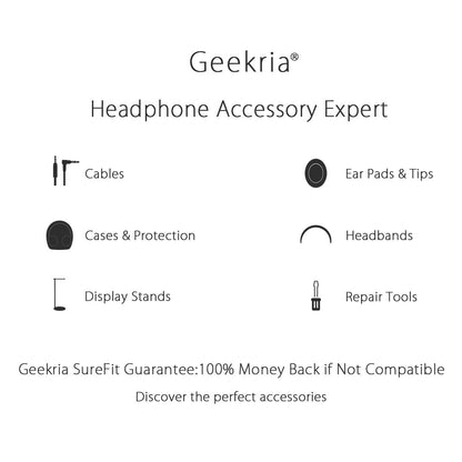 Geekria Foldable Wall Mount Headphones Holder, Headset Wall Hanger, Aluminum Wall Mount Hook, Hold Up to 1KG with 3M Tape, 20KG with Screws, Stand Come with Headband Protective Pad (2pcs)