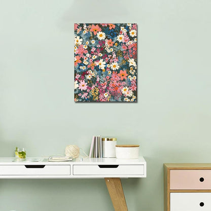 16"x20"(Frameless) Abstract Paint by Number for Adults Flowers Adults' Paint-by-Number Kits Floral Acrylic Painting by