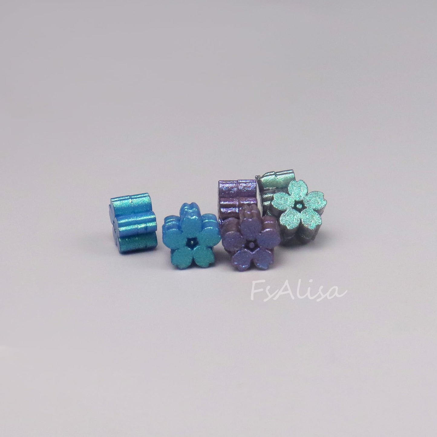 Fsalisa Sealing Wax Beads Cherry Blossom 115pcs for Stamp Sealing, Christmas Cards, Envelopes, Wedding Invitations, Wine Packages, Gift Wrapping (Peacock Blue)