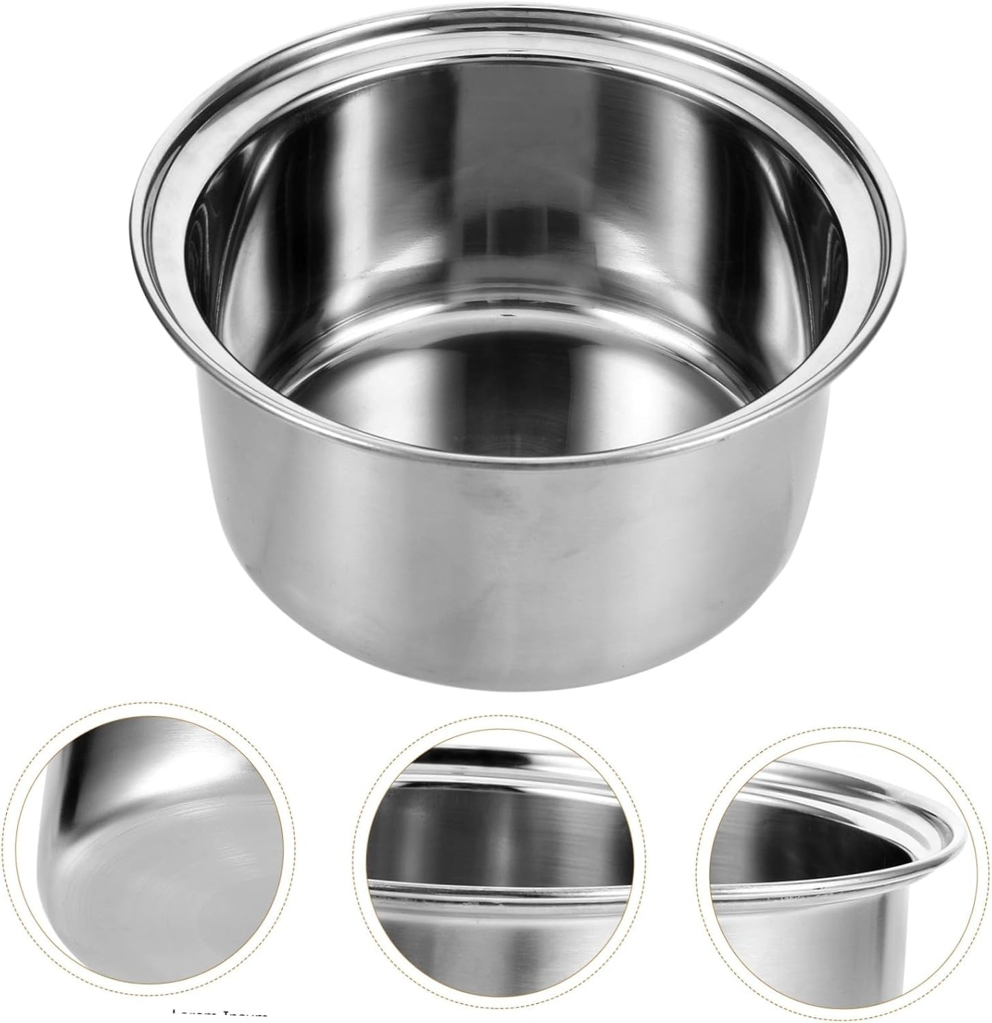 Ciieeo Small Hot Pot Liner, Stainless Steel Cookware Rice Maker Pan, Nonstick Cookware Rice Inner Tank, Rice Cooker