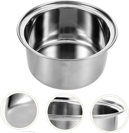 Ciieeo Small Hot Pot Liner, Stainless Steel Cookware Rice Maker Pan, Nonstick Cookware Rice Inner Tank, Rice Cooker