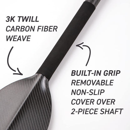 Hornet Watersports Dragon Boat Paddle - Turtle Design - Adjustable Carbon Fiber Dragon Boat Paddle - IDBF Approved - Dragon Boat Accessories (Leverlock Adjustable)