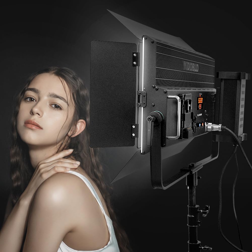 Yidoblo GL-3000C 300W RGB LED Video Light with APP & remoter Control, 1% Precise Min Dimming/360° RGB/CRI 97+/TLCI 98+/2800K-9900K/14 Effects Light Scenes for Studio Lighting Photography Videography