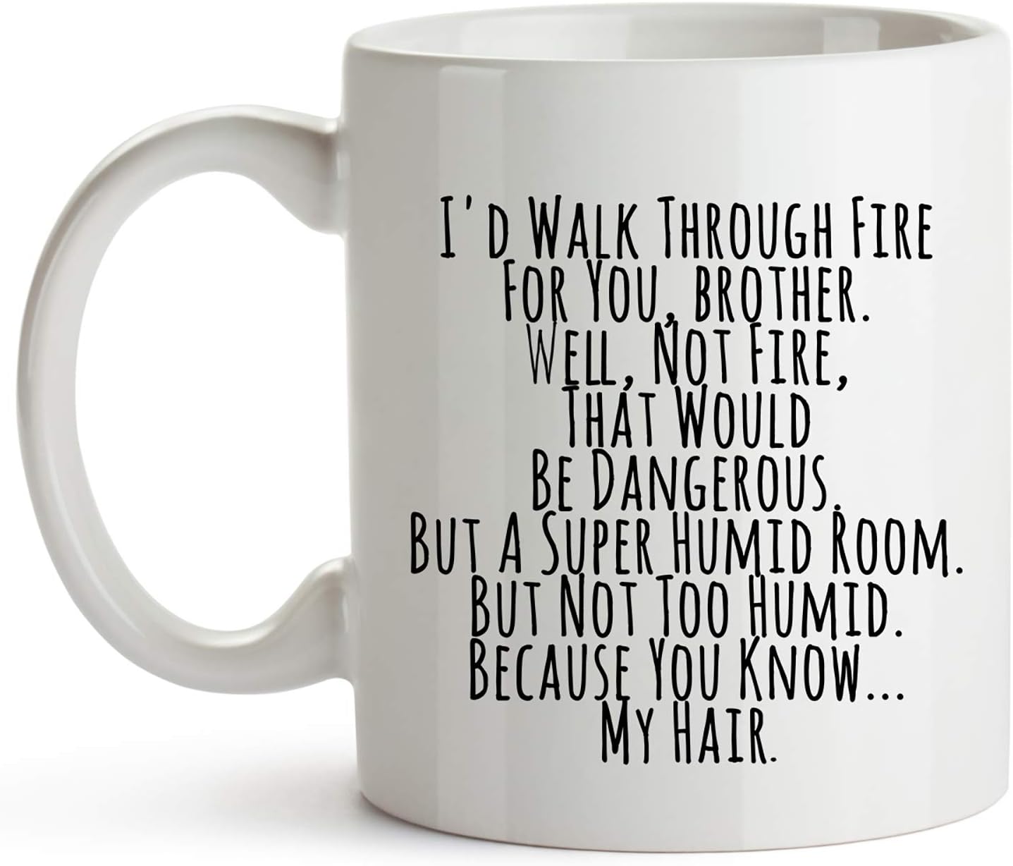 YouNique Designs Brother Coffee Mug, 11 Oz, Funny Gifts from Sister, Birthday Gifts for Brother Adult