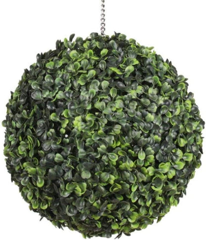OOKi-Artificial Boxwood Ball Topiary Lifelike Plants, Half Round Topiary for Home Garden, Front Patio, Indoor/Outdoor