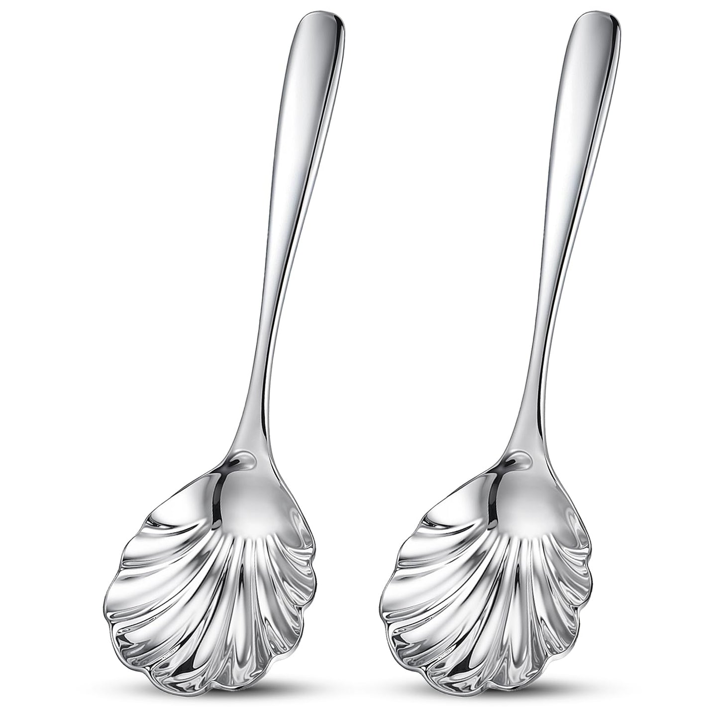 2 Pcs Large Serving Spoons for Buffet 9" Serving Spoons Stainless Steel Catering Servings Utensils Exquisite Servings Utensils for Buffet Dinner Banquet Party Kitche (Dishwasher Safe)