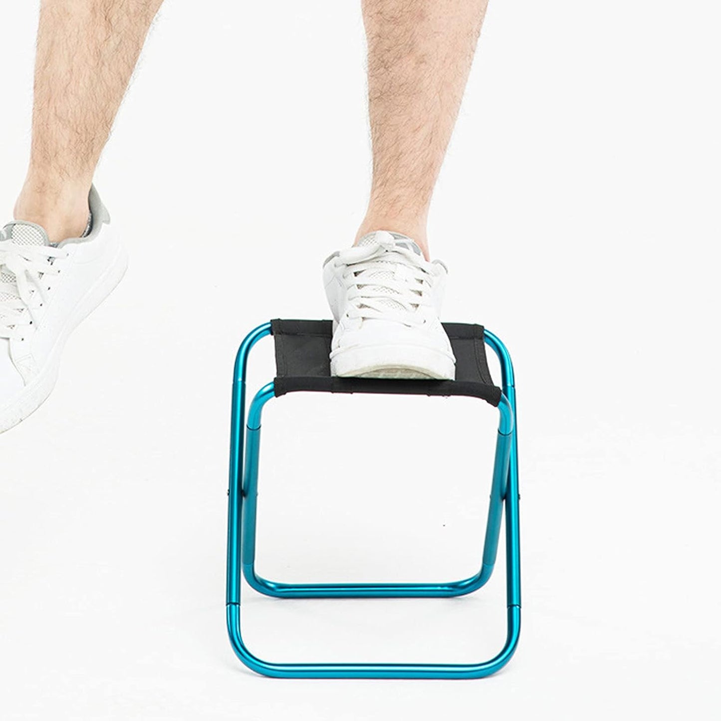 150 Lbs Portable Mini Folding Stool, Small Camping Stool Mortable Stool Can Hold Up