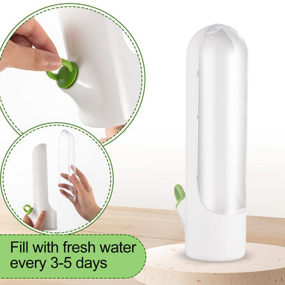 Lallisa Herb Saver Pod Herb Keeper Vegetable Fresh Cilantro Containers for Refrigerator Keeping Bottle Herb Preserver for Mint Fridge Storage, Keeps Greens Fresh for 2-3 Weeks (2)