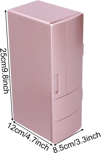 Mini Refrigerator - Portable Mini Fridge with 1.2m USB Cable, Compact for Home, Office, Car