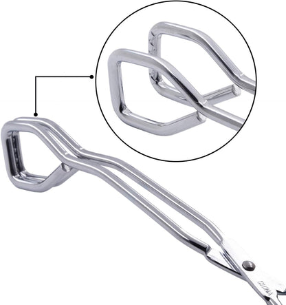 Kitchen Scissor Tongs, 11-Inch Heavy Duty Stainless Steel Cooking Tongs