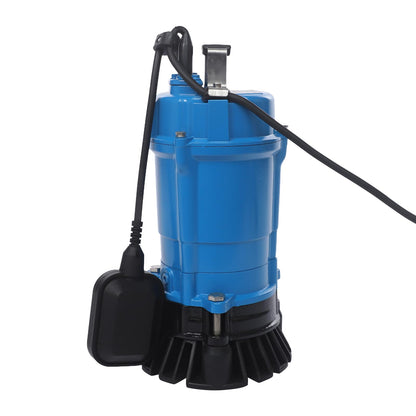 banborba 1 HP Submersible Trash Pump, 110V Submersible Sump Pump, Sewage Pump with 59 ft Max Lift, Drain Dirty Clean Water for Pools, Garden, Pond, Basement, Flooded Area - Blue