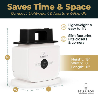 Bellairon - Original Automatic Hot Air Garment Dryer & Iron – Hands-Free Wrinkle Remover for Shirts & Pants, Designed for Reliable Everyday Use