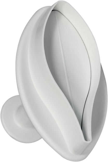 PME LY1002 Veined Lily Plunger Cutters, Set of 2, Large Size, White