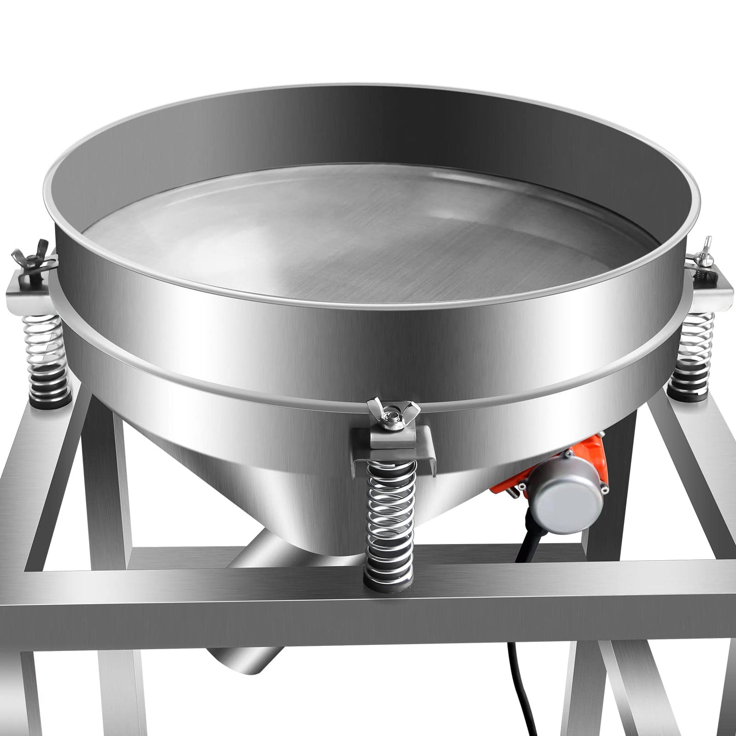 Commercial Automatic Electric Sifter Shaker Machine,Vibrating Flour Sifter with 19.6" 40&100Mesh Sieve Screen for Baking Powder Grain Particles Food Industrial Processing