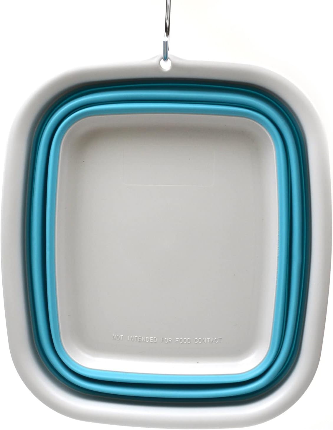 SAMMART 7.7L (2 Gallon) Collapsible Tub - Foldable Dish Tub - Portable Washing Basin - Space Saving Plastic Washtub