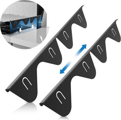 Stainless Steel Stove Gap Covers - Kitchen Stove Counter Gap Filler, Easy to Clean, Retractable Length 13.8" to 27.6"