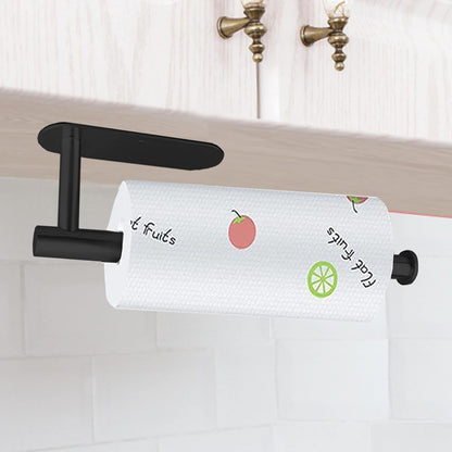 Upgraded Calegency Paper Towel Holder, Under Cabinet Wall Mounted Dispenser, Matte Black for Bathroom and Kitchen