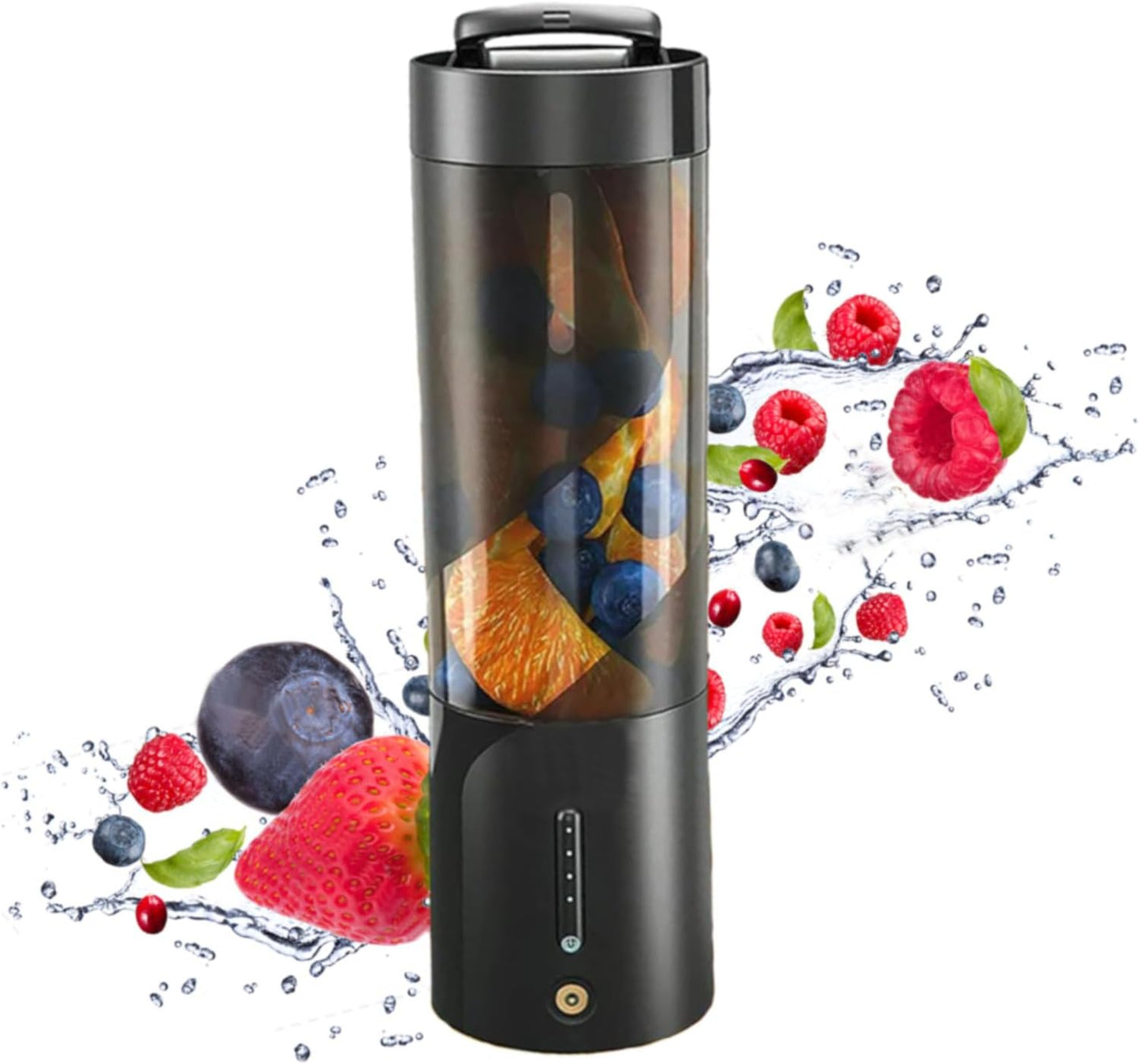 NOLLAM 16 Oz Portable Blender, USB Rechargeable, Magnetic Charging, Black