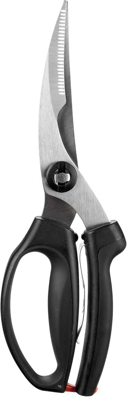 OXO Good Grips Poultry Shears - Spring-Loaded Design for Effortless Cutting | Black Finish