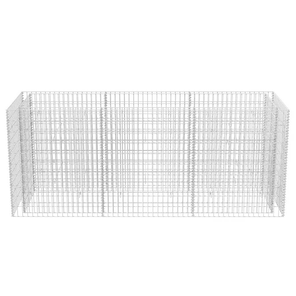 Tmriohed Large Galvanized Steel Raised Garden Bed, 106.3x35.4x39.4 in Rectangular Outdoor Metal Planter for Patio Balcony, Silver, Heavy-Duty Flower Box for Vegetables, Herbs & Plants