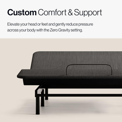 Adjustable Comfort Classic Adjustable Base - Queen - Head & Foot Incline - Wireless Remote with Memory - Easy Set Up - Zero Clearance - Zero Gravity - Durable Frame
