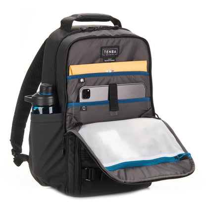 Tenba Axis v2 16L RoadWarrior Camera/Briefcase Backpack for DSLR and Mirrorless cameras plus a 16-inch Laptop – Black (637-764)