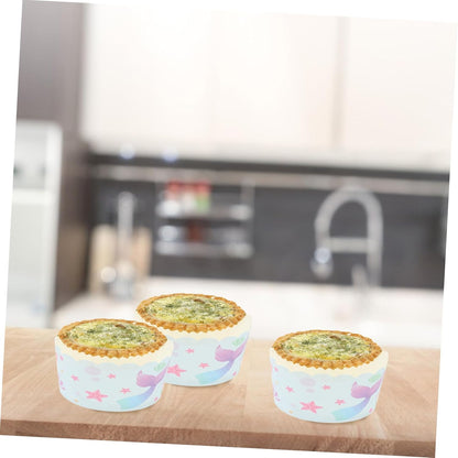 Baking Tool 100Pcs Cake Cups, Non-stick Home Cake Cup Baking Supply, DIY Muffin Cup Dessert Cup Bakeware