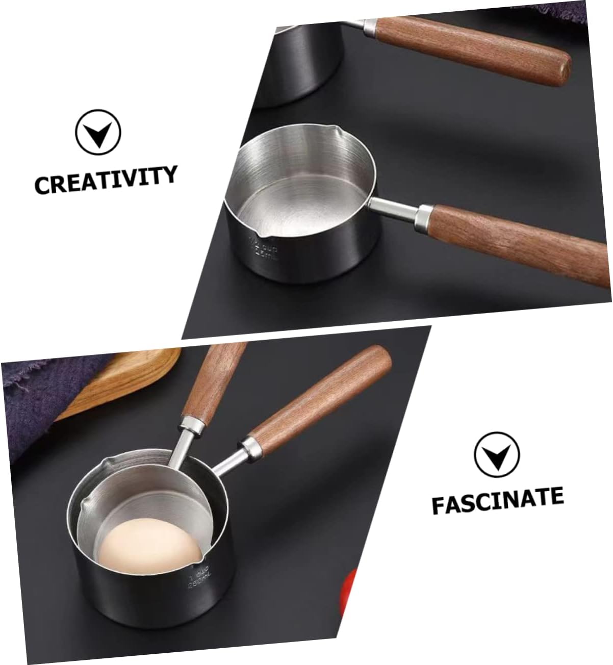 Small Pot with Pour Spout, Chocolate Melting Pot, Mini Frying Pan, Stainless Steel Small Steamer