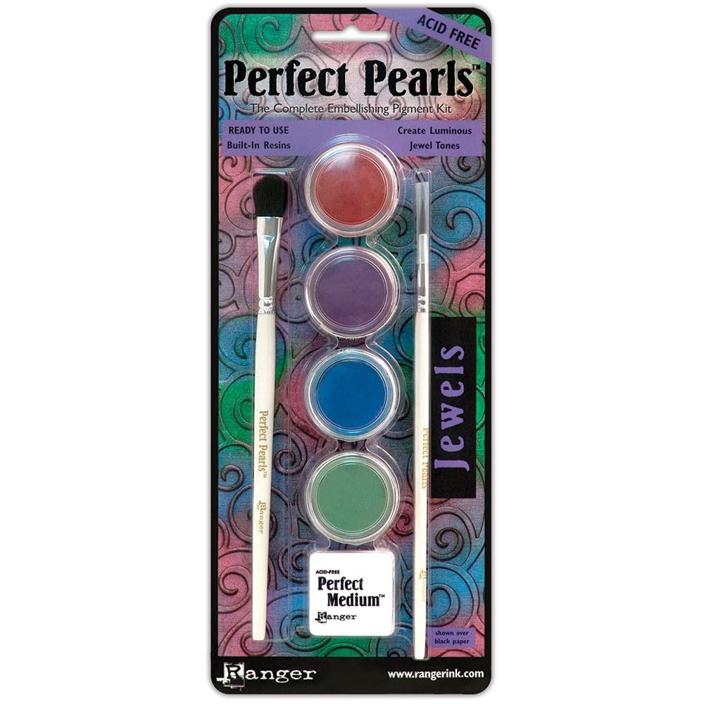 Ranger Perfect Pearls Embellishment Pigment Kit, Jewels