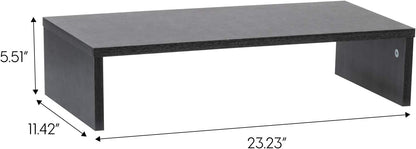 1-Tier Countertop Closet IRIS USA Multi-Purpose PC Monitor Organizer Stand, Stackable Ergonomic Desktop and Riser