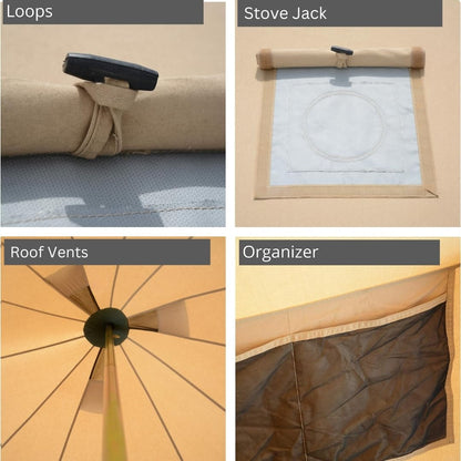 Regatta Bell Tent (Boulder Gray, 16.5' (5M), Water Repellent)