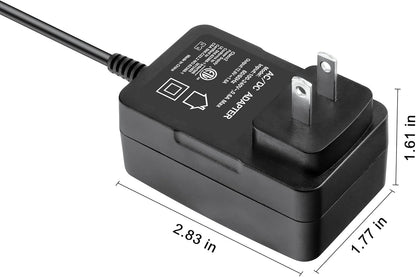 SLLEA 12.6V 2-Prong AC/DC Adapter for Paxcess HJ1103 Cordless Robotic Pool Vacuum Cleaner, 5000mAh Power Supply