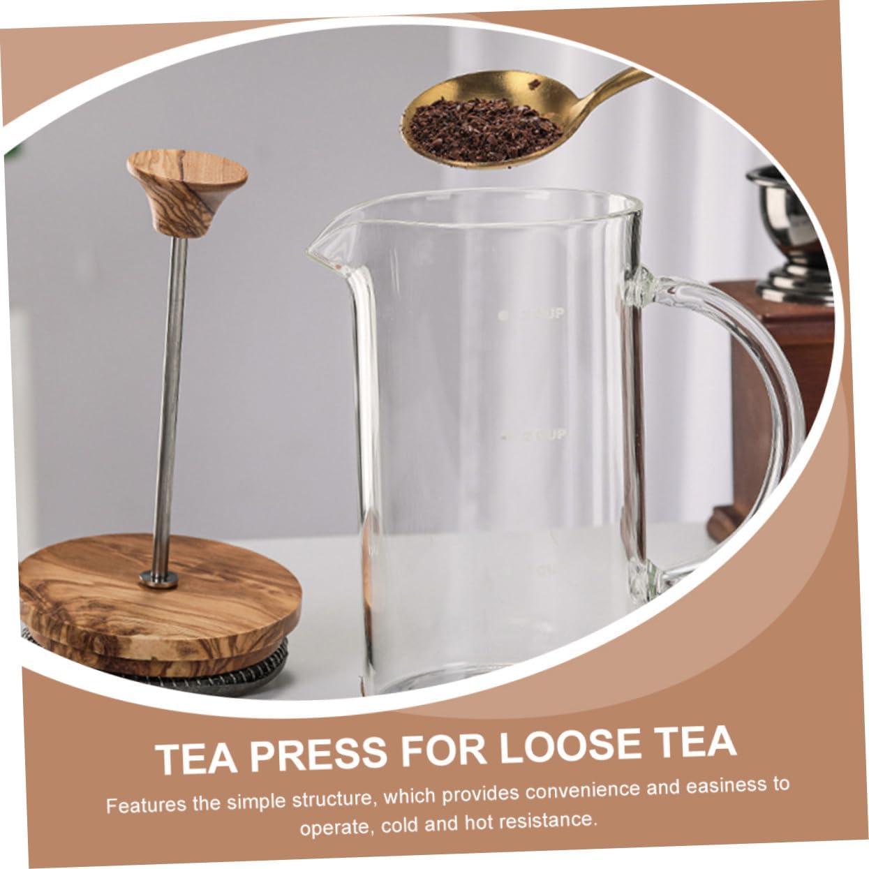 Ciieeo Espresso Coffee Cup, Glass Press Kettle, Cold Brew Coffee Pot, Borosilicate Coffee Pot for Travel