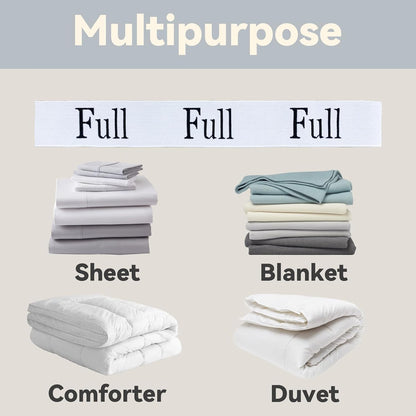 Sheet Organizers and Storage Bands, Elastic Bed Sheet Straps/Storage Organizer for Linen Closet, 4 Pieces (Twin)
