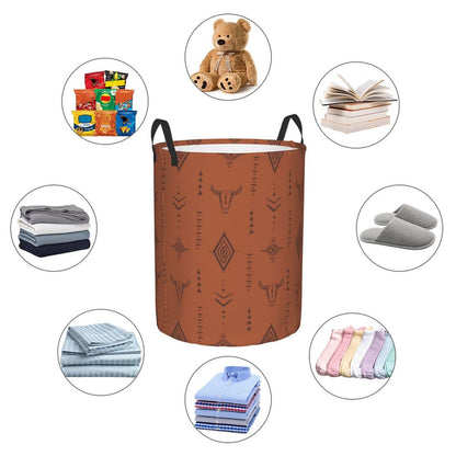 Large Laundry Basket Western Boho Home Decor Laundry Hamper With Handles Collapsible Laundry Baskets Waterproof Dirty Clothes Hamper Storage Basket Toy Bins For Room Bathroom Bedroom Decor