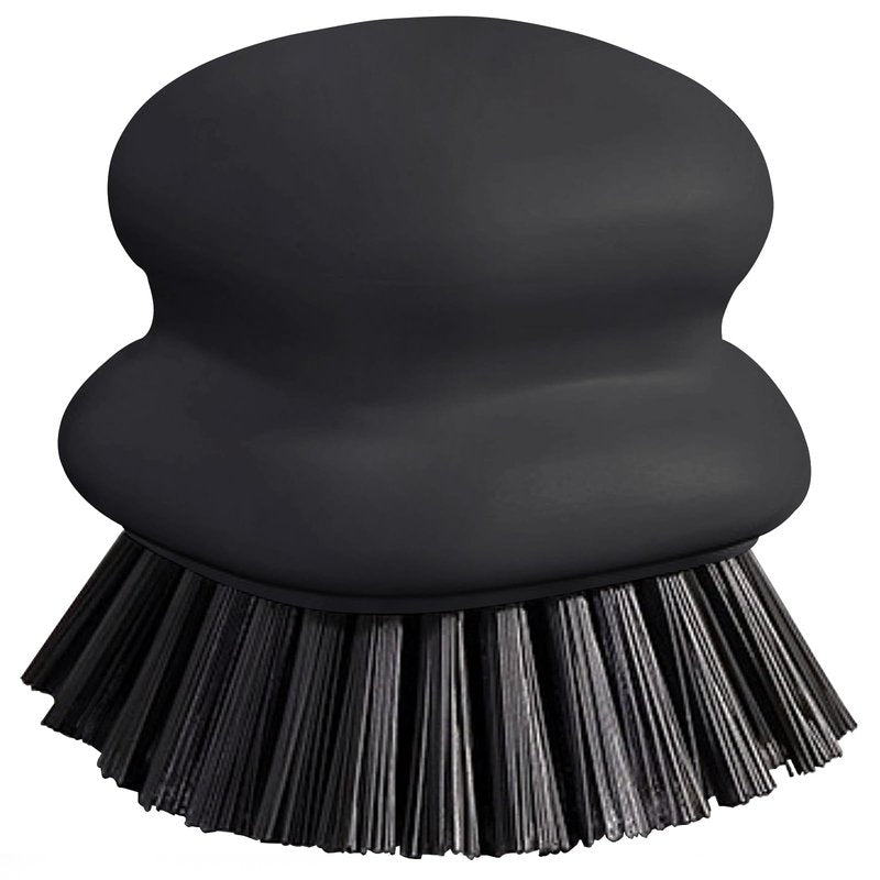 Dish Brush with Handle, Kitchen Scrub Brushes for Cleaning, Dish Scrubber with Nylon bristles for Sink, Pots, Pans(1Pack Black Nylon bristles)