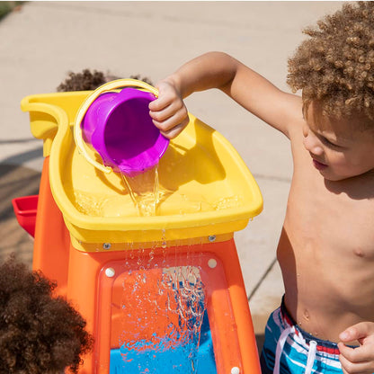 Step2 Car Wash Splash Center, Kids Water Table & Pretend Play Car, Activity Sensory Playset, Summer Outdoor Toys, 13 Piece Water Toy Accessories, For Toddlers 3+ Years Old