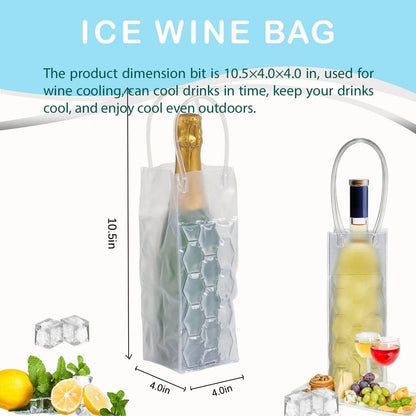 Wine Cooler Sleeve with Protector - Instant Cooling for Red, White, Champagne, or Sparkling Wine (2 pcs)