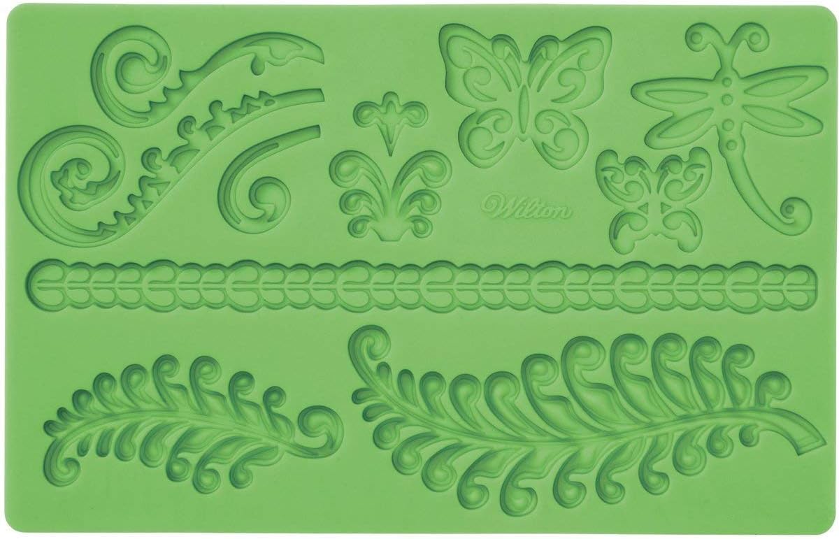 Wilton Silicone Mold for Fondant and Gum Paste, Ferns