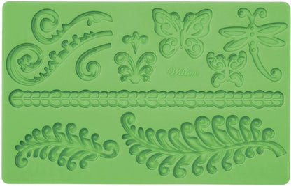 Wilton Silicone Mold for Fondant and Gum Paste, Ferns