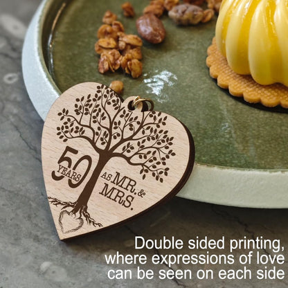 IIILUYOT 50th Anniversary Wedding Picture Frame Gifts for Couple Parents, Rotating Floating Valentine Mother Day Frame Gifts for Husband Wife, Happy 50th Anniversary Marriage Frame Decoration 4x6