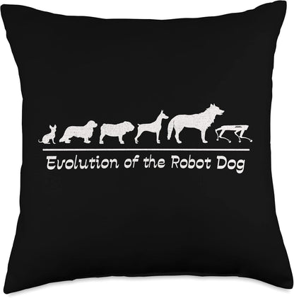 Drone Dog Toy Programmer Coding Automation Canine Robotics Throw Pillow, 18x18, Multicolor