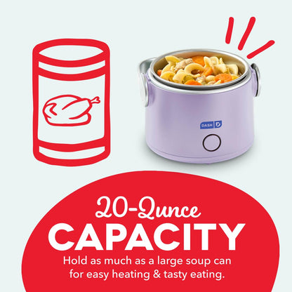 DASH Hot2Go™ Personal Food Warmer (20 Ounces) - Lavender