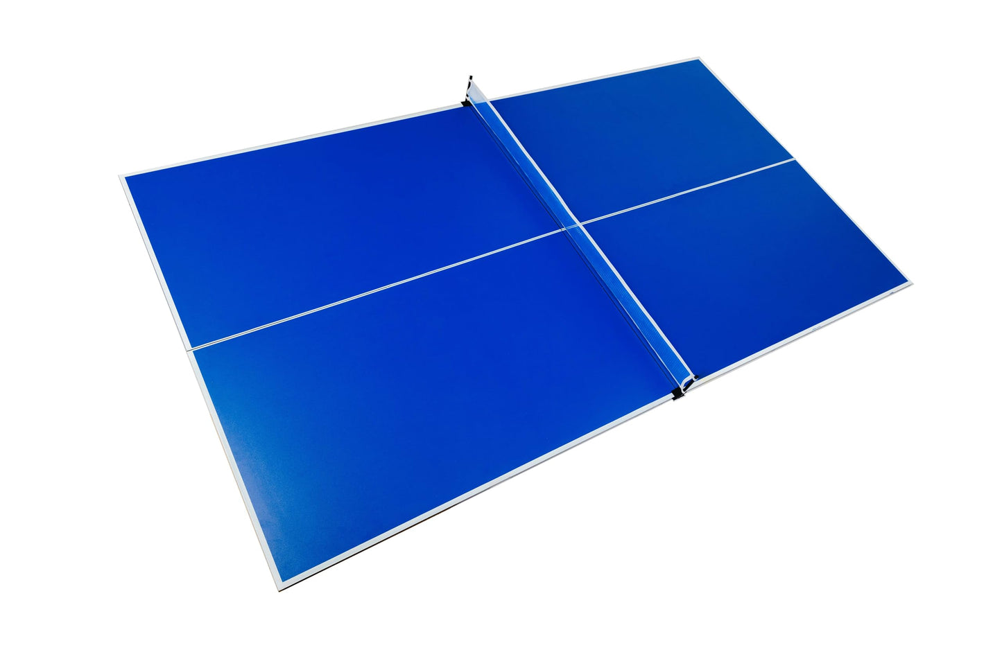RACK Virgo Table Tennis Conversion Top for Billiard/Pool Table (Blue) – Full-Size 4-Piece Folding Ping Pong Table, Pool Table Tennis Top, Foldable Table Tennis Table