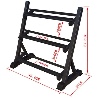 EliteBloom Dumbbell Rack/Home Commercial Professional Dumbbell Rack/Fitness Equipment Three-Tier Storage Storage Rack
